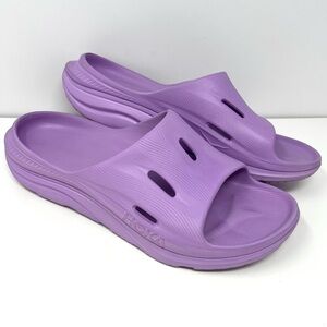 Hoka One Men’s Ora 3 Recovery Sandal Slide Sz 13 Violet Bloom 1135061 VBVBL GUC